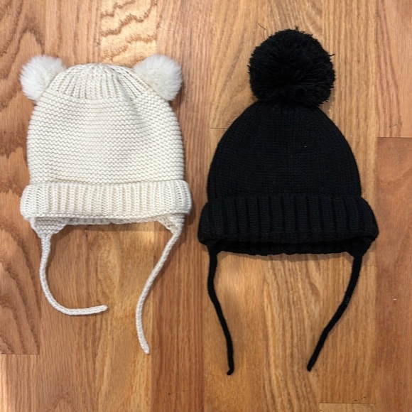 Zara Baby Knit Hat Bundle - NWOT!  Gender Neutral colors; both size 0-1 year! - Picture 1 of 4